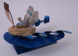 elephant in sailboat