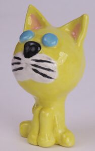 ceramic yellow cat